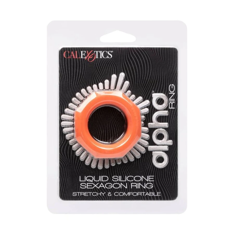 CALIFORNIA EXOTICS - ALPHA SEXAGON RING ORANGE